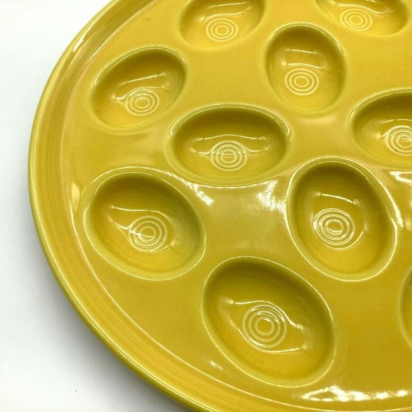 Fiesta Yellow Egg Platter - Picture 7 of 11